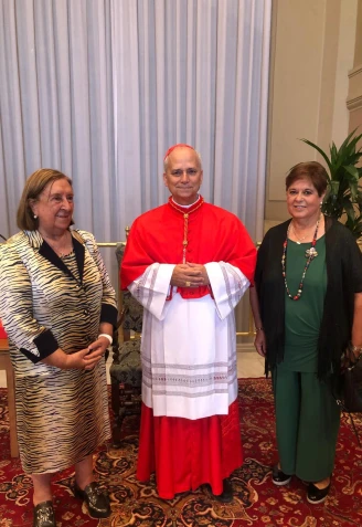 El Papa León XIV con responsables de la Universidad Católica de Ávila