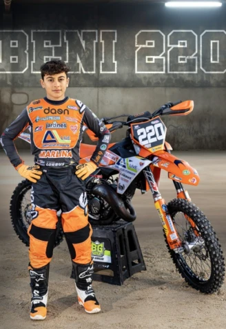 Beni García, piloto de Motocross de Lorca