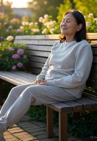 Mujer relajada