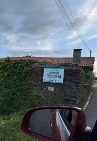 Cartel con la actuación que se va a realizar