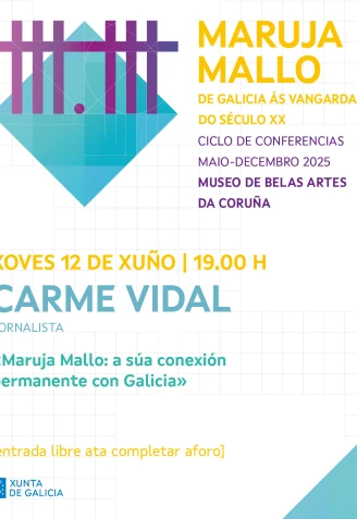 Cartel charla Maruja Mallo