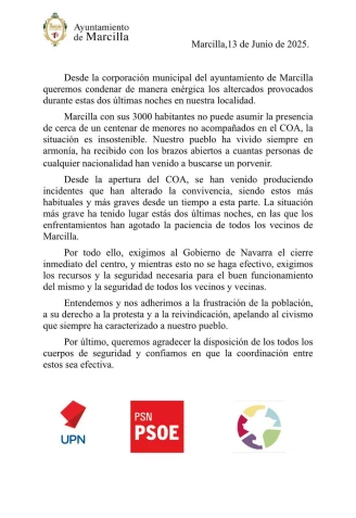 Comunicado Ayuntamiento