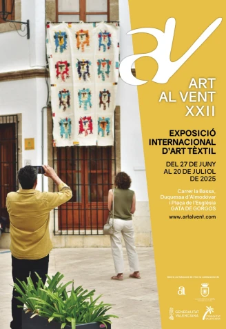 Cartel anunciador de la XXII mostra de Art al Vent en Gata de Gorgos