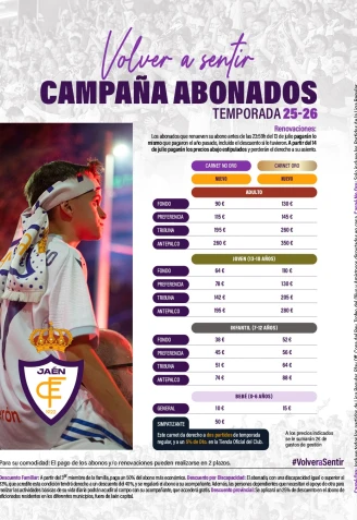 El club premia la lealtad y permite renovar abonos con precio reducido hasta el 13 de julio para la temporada en Segunda RFEF