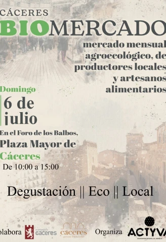 Cartel Biomercado de Cáceres