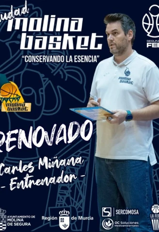 Carles Miñana seguirá dirigiendo a Molina Básket