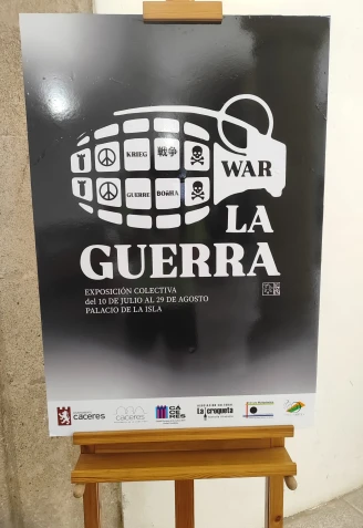 Cartel de la exposición colectiva 'La Guerra'