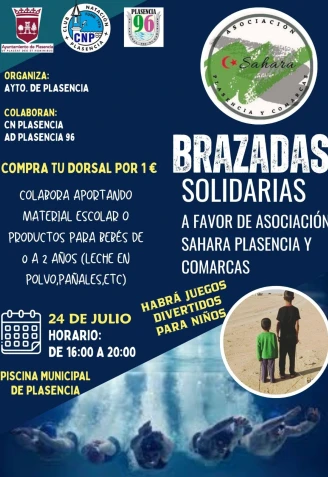 Cartel "Brazadas Solidarias"