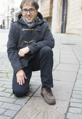 Jesús Aguirre, presidente de la Asociación de Amigos del Camino de Santiago de Burgos