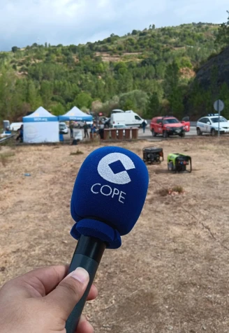 COPE Lugo en el Puesto de Mando Avanzado de Quiroga (Lugo)