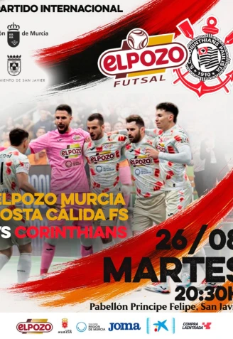 ElPozo Murcia FS se medirá al Corinthians el martes en San Javier