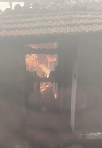 La casa habitual de Samuel quedó totalmente arrasada tras el voraz incendio