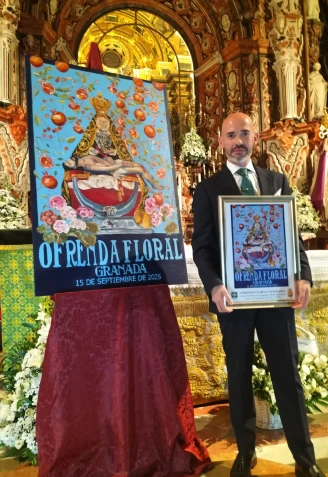 Jesús Medina, autor del cartel de la Ofrenda Floral a la Virgen de las Angustias