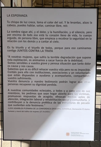 Tercera estación de la exposición en La Esperanza