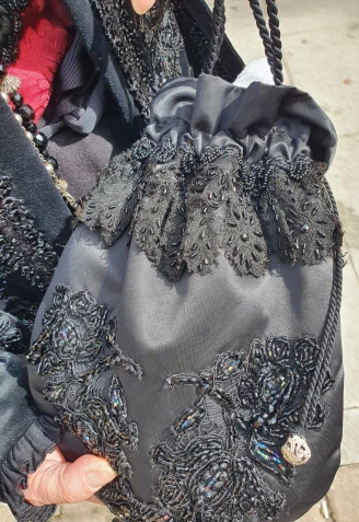 Detalle de cristal checo del bolso