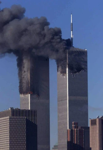 Torres del World Trade Center, tras los ataques del 11 de septiembre (11-S)