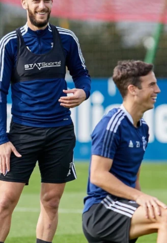 Roberto Torres e Íñigo Pérez en su etapa en Osasuna