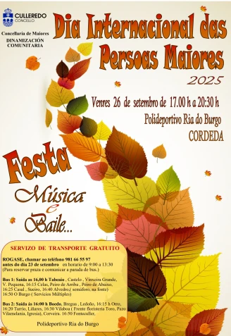 Culleredo celebrará el Día Internacional de las Personas Mayores con una fiesta con música y baile e impulsa sesiones de Baileterapia
