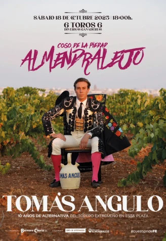 Cartel de la encerrona de Tomás Angulo