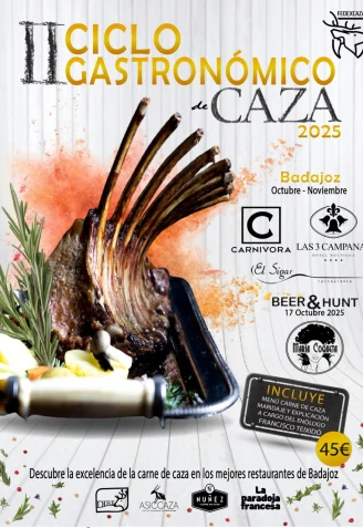 Cartel del II Ciclo Gastronómico de Caza