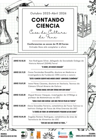 Esta es la programación del ciclo "Contando ciencia" 2025/2026