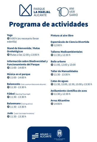 Programa de actividades
