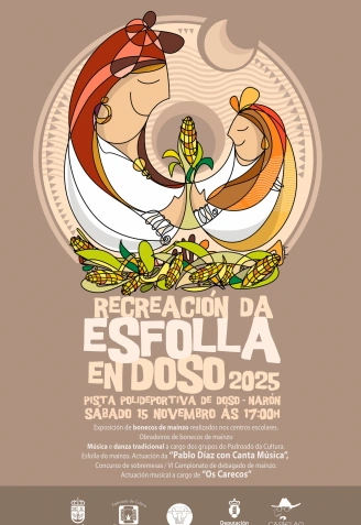 Cartel de la Festa da Esfolla de Doso en Narón