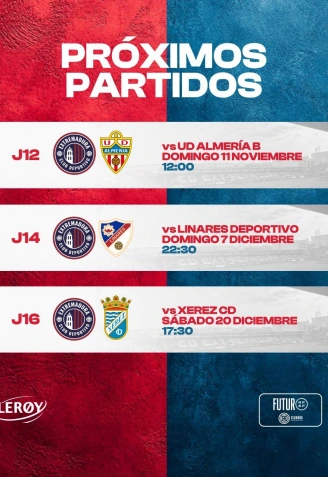 Próximos partidos del CD Extremadura