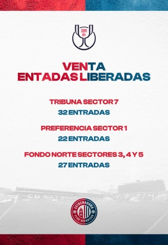 Cartel entradas pendientes