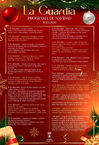 Un diciembre cargado de ilusión donde vecinos y visitantes podrán disfrutar de propuestas culturales y recreativas durante todo el mes