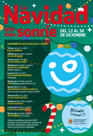 Cartel programación " La Navidad que más sonríe"