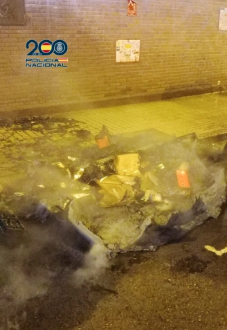 El incendio de estos contenedores provocó una gran alarma social.