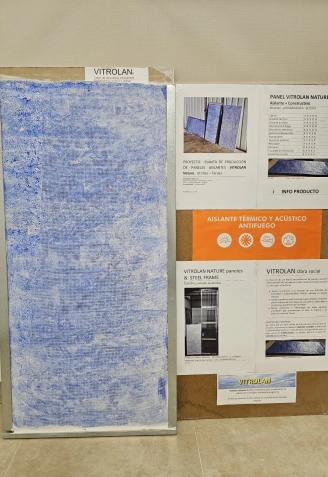 Panel de lana de oveja para su uso en construcción