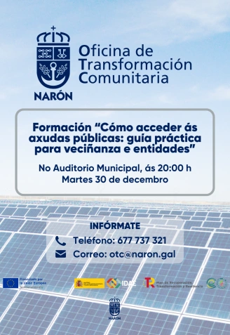 Las sesiones son gratuitas y tienen lugar en el Auditorio Municipal de Narón