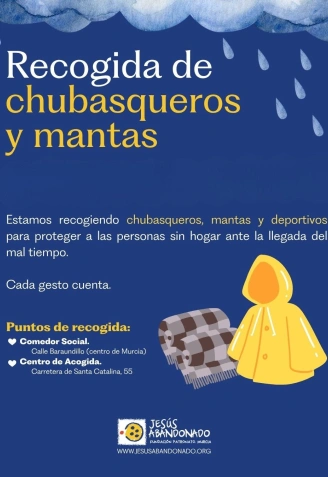 Jesús Abandonado lanza un SOS ante la falta de mantas para las personas sin hogar en Murcia