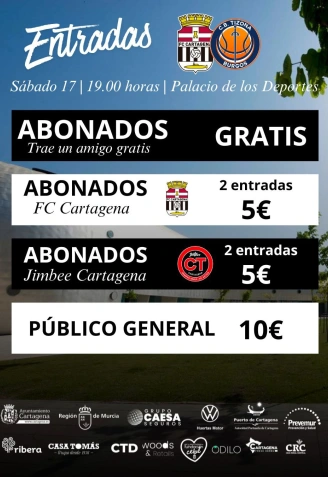 Cartel de la promoción de precios del Cebé- Tizona