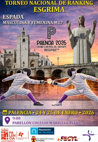 Presentación del campeonato de esgrima en Palencia