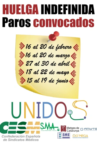 Calendario de huelga de los médicos