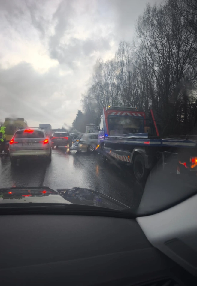 Accidente en Oroso, en la Autopista del Atlántico