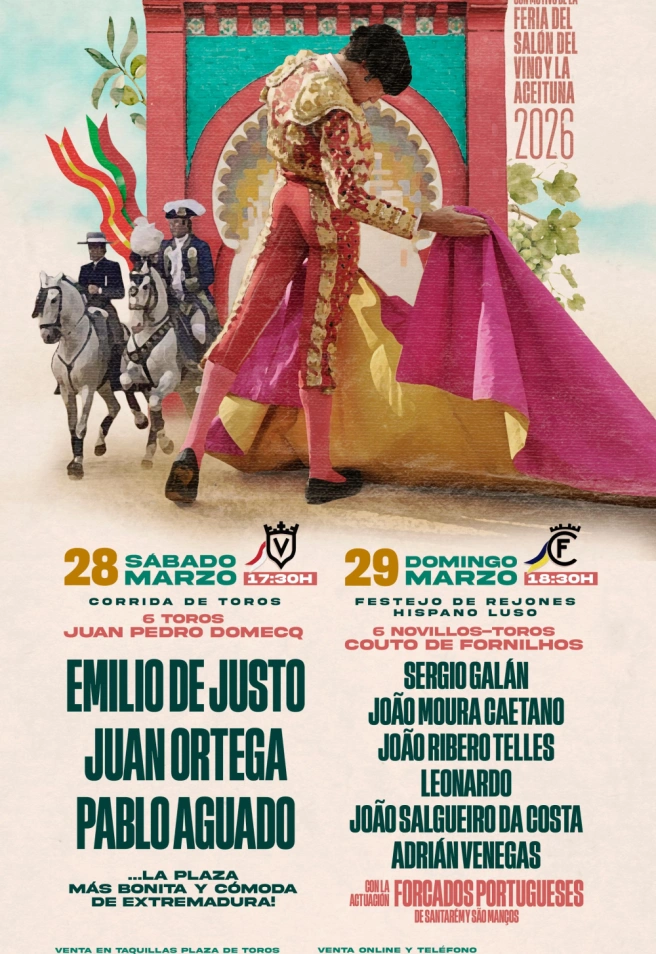 Cartel de la Feria taurina del Salón del Vino y la Aceituna