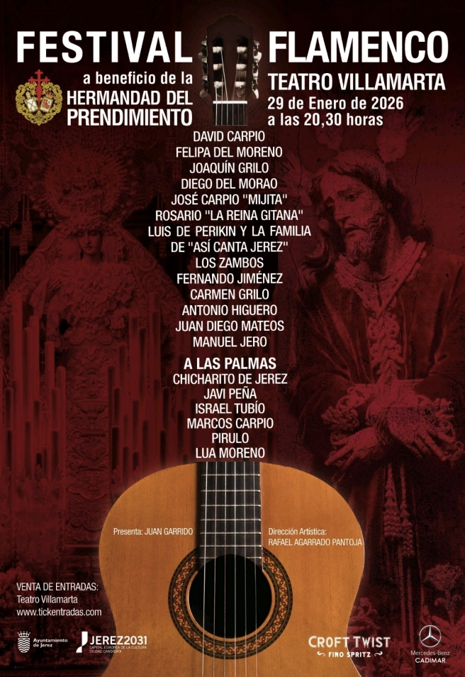 Festival flamenco que el Prendimiento lleva a Villamarta el 29-01-26