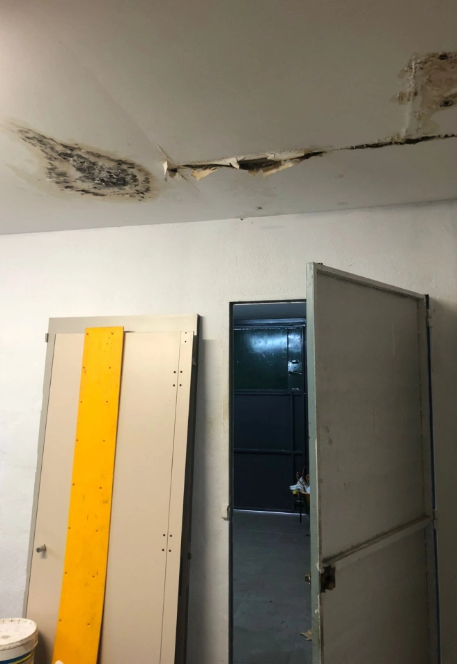 Estado del polideportivo de La Salobreja