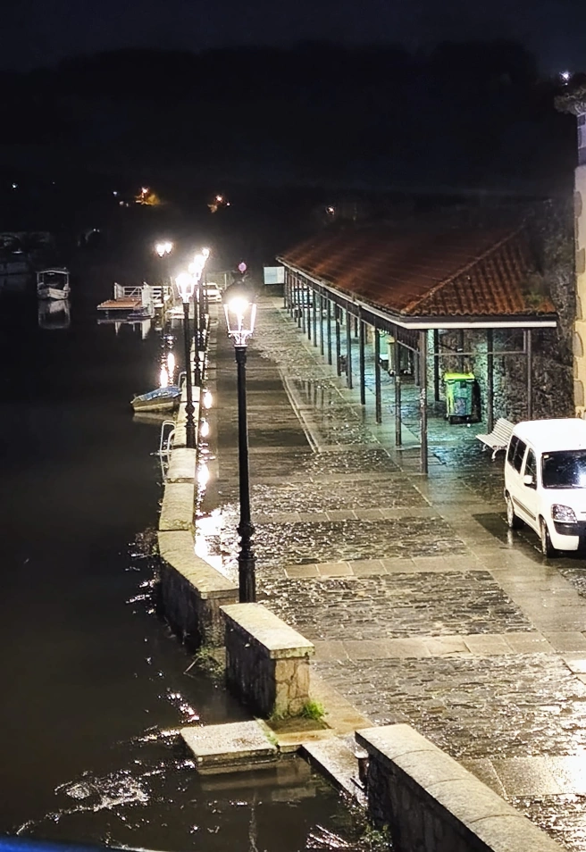 Desbordamiento de los Ríos Mendo y Mandeo en Betanzos (A Coruña)