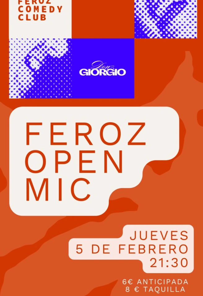Feroz Open Mic, cartel de febrero