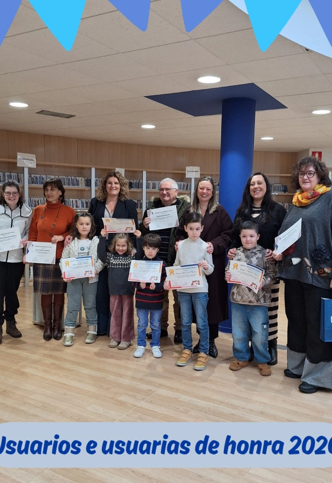 Usuarios de honor 2026 de la biblioteca de Narón
