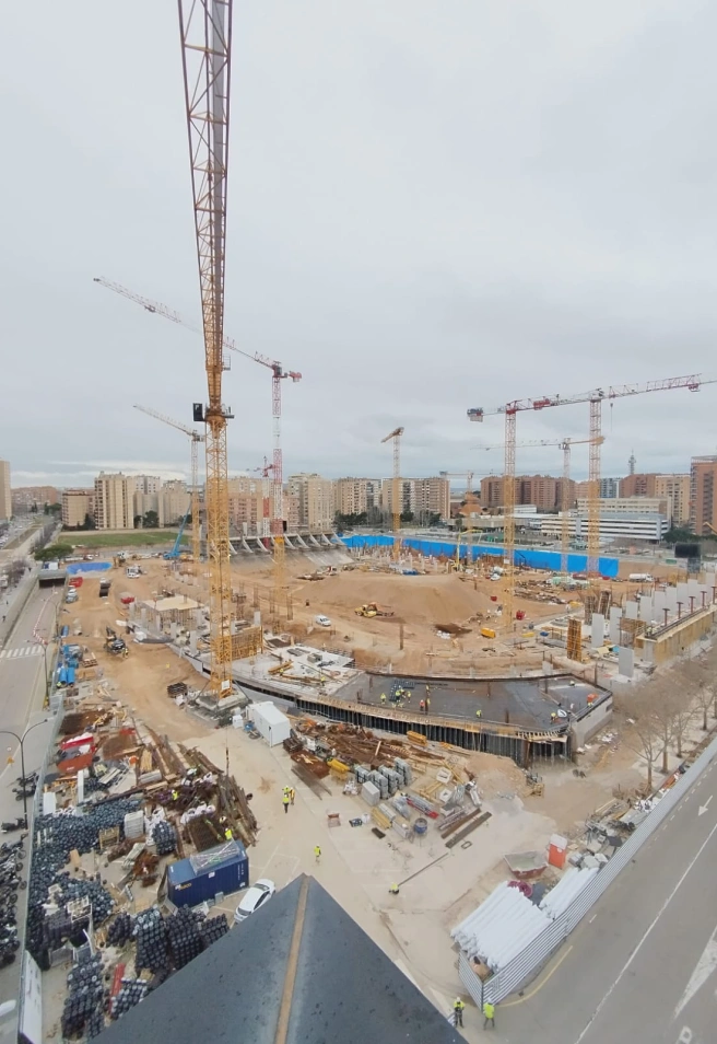 Obras en La Romareda