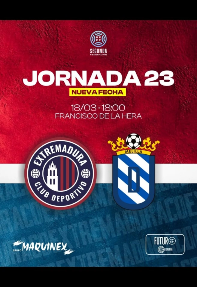 Cartel Extremadura-Melilla