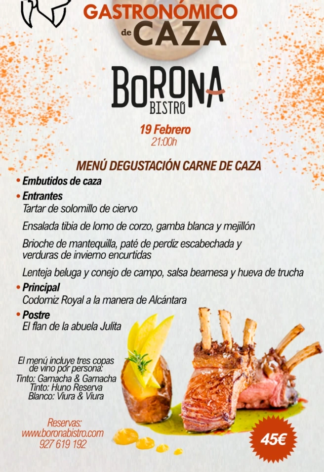 Cartel del ciclo gastrononómico de FEDEXCAZA