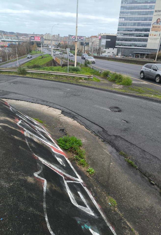 Baches en la incorporación a Alfonso Molina desde Someso