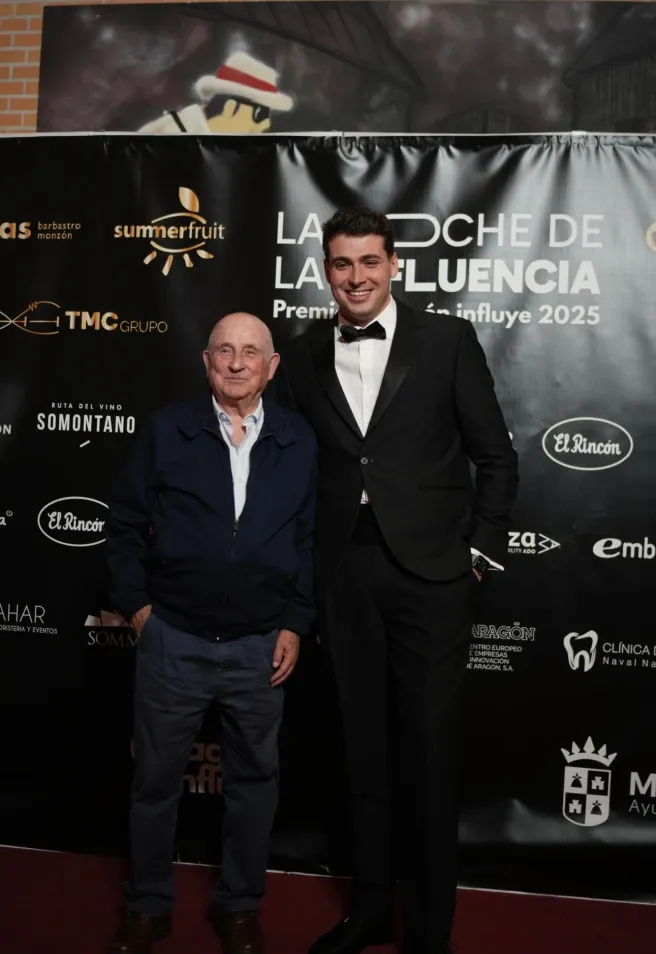 Fran Riera con su abuelo